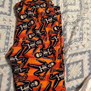 Lularoe Halloween Skeleton Leggings size TC